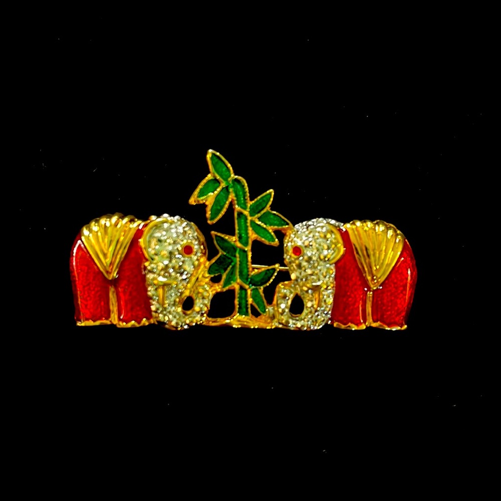 Vintage elephant brooch